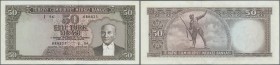 Turkey: 50 Lira L. 1930 (1951-1965), P.175, excellent condition with a soft vertical bend at center and a few minor spots at left border on back. Cond...