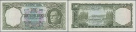 Turkey: 100 Lira L. 1930 (1951-1965), P.177 with a soft vertical fold at center and a few other minor creases in the paper. Condition: VF+