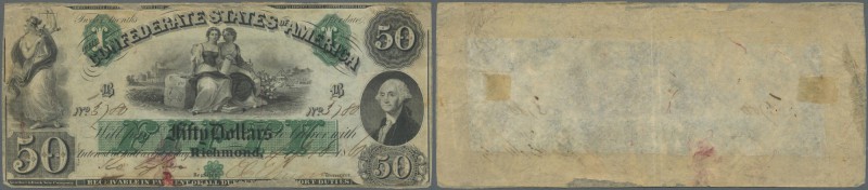 United States of America - Confederate States: 50 Dollars Richmond 1861, P.5, hi...