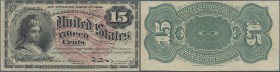 United States of America: Fractional Currency 15 Cents 1863 P. 116a in condition: aUNC.
