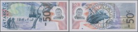 Testbanknoten: POLYMER Test Note DE LA RUE CURRENCY, ”Antarctic Voyage” with portrait ”Sir Ernest Shakleton”, intaglio printed on polymer substrate wi...