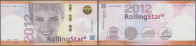Testbanknoten: Test Note GIESECKE & DEVRIENT / LOUISENTHAL Germany, ”Yvonne 2012” featuring the security feature ”Rolling Star”, intaglio printed on b...