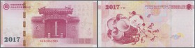 Testbanknoten: Test Note China Banknote Printing and Minting Company 2017, intaglio printed Specimen on banknote paper with security features in condi...