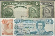 Bahamas: lot of about 50 banknotes from Bahamas, different series and denominations, various quantities and qualitites, containing for example the fol...