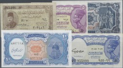 Egypt: set of 22 Piastre Type notes 5 and 10 Piastres, mostly different issues with different signatures, please come to view the lot, condition: most...