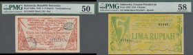 Indonesia: Huge set with 29 mainly regional issues from Indonesia, all PMG graded, containing the following notes: P.18, 35a, S165b, S171a, S185, 2 x ...