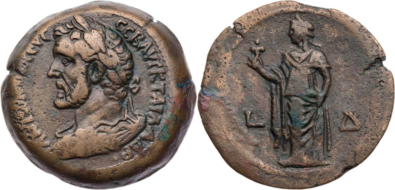 ÄGYPTEN ALEXANDRIA
Antoninus Pius, 138-161 n. Chr. AE-Drachme 140/141 n. Chr. (...