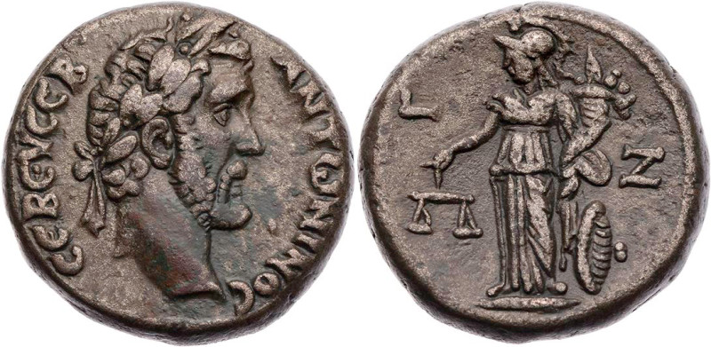 ÄGYPTEN ALEXANDRIA
Antoninus Pius, 138-161 n. Chr. BI-Tetradrachme 143/144 n. C...