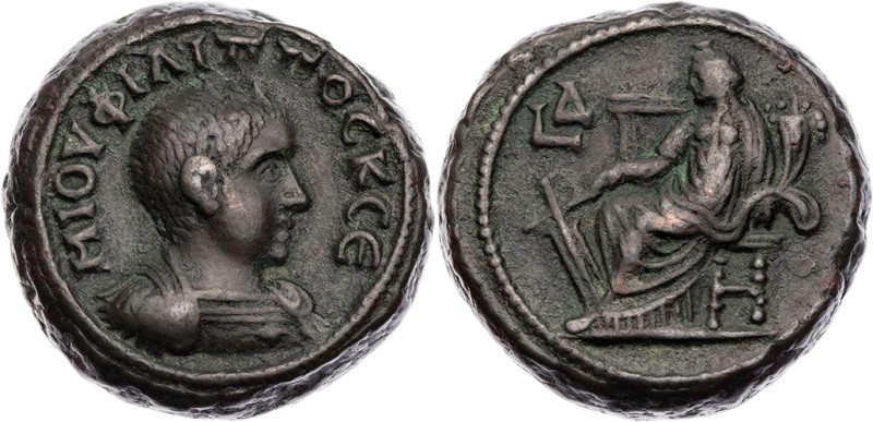 ÄGYPTEN ALEXANDRIA
Philippus II. Caesar, 244-247 n. Chr. BI-Tetradrachme 246/24...