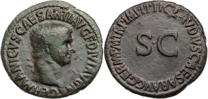 RÖMISCHE KAISERZEIT
Germanicus, gest. 19 n. Chr., geprägt unter Claudius, 41-54...