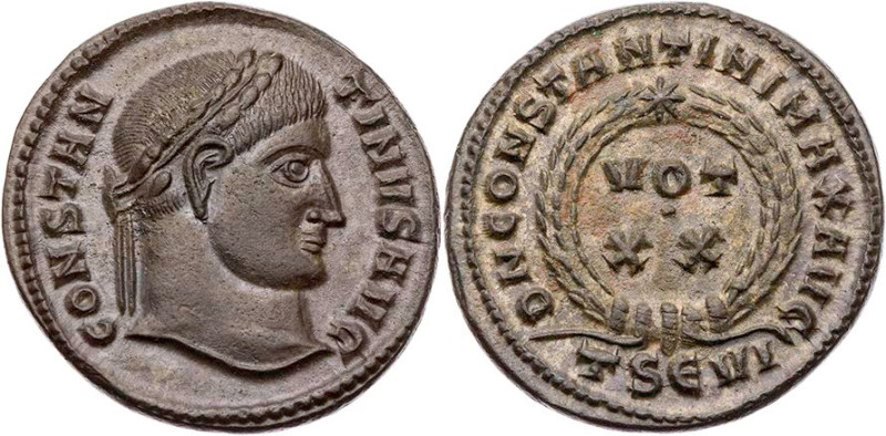 RÖMISCHE KAISERZEIT
Constantinus I., 307-337 n. Chr. AE-Follis 324 n. Chr. Thes...