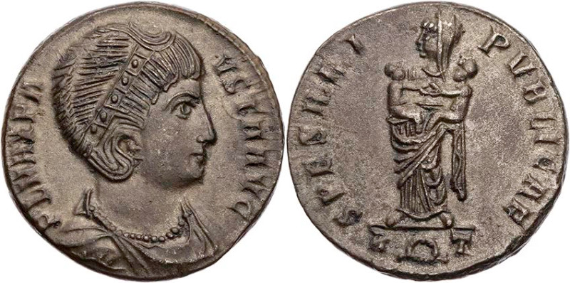 RÖMISCHE KAISERZEIT
Fausta, Gemahlin des Constantinus I., 306-337 n. Chr. AE-Fo...