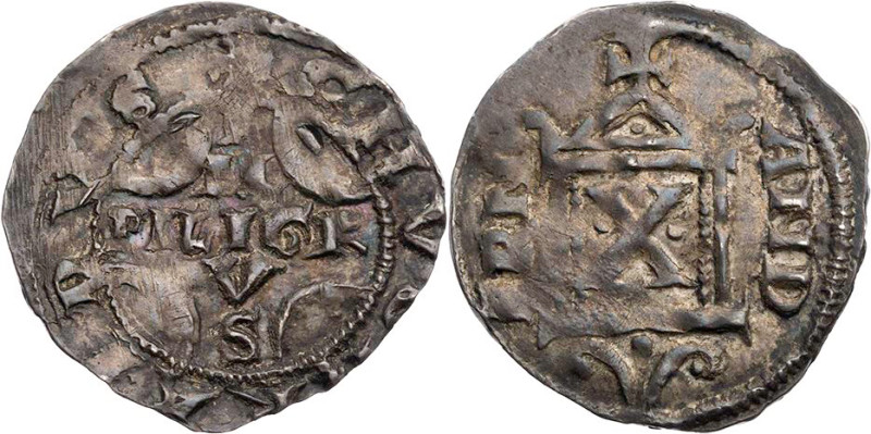 ANDERNACH REICHSMÜNZSTÄTTE
Pilgrim und Kaiser Konrad II., 1027-1036. Denar ab 1...