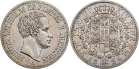 BRANDENBURG - PREUSSEN PREUSSEN, KÖNIGREICH
Friedrich Wilhelm III., 1797-1840. Taler 1824 A AKS 14; J. 59; Thun 247; Olding 180. kl. Kratzer, gutes s...