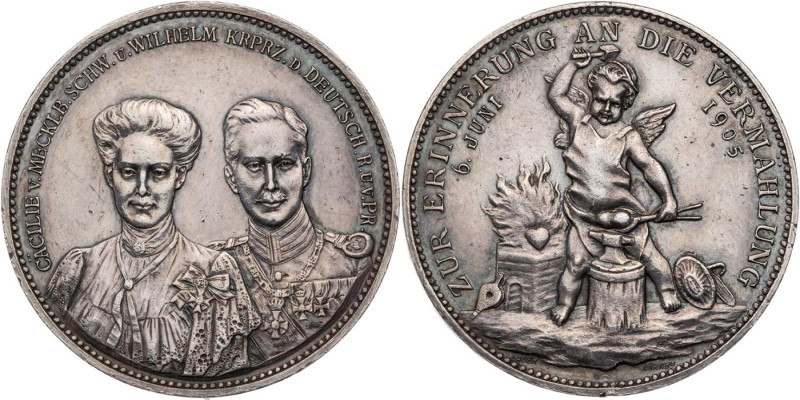 BRANDENBURG - PREUSSEN PREUSSEN, KÖNIGREICH
Wilhelm II., 1888-1918. Silbermedai...