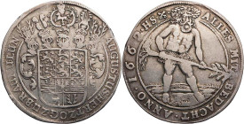 BRAUNSCHWEIG UND LÜNEBURG BRAUNSCHWEIG-WOLFENBÜTTEL, FÜRSTENTUM
August der Jüngere, 1635-1666. Reichstaler 1662 HS Zellerfeld Sog. Hausknechtstaler, ...