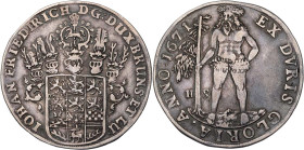 BRAUNSCHWEIG UND LÜNEBURG BRAUNSCHWEIG-CALENBERG-HANNOVER, AB 1692 KURFÜRSTENTUM HANNOVER, AB 1815 KÖNIGREICH HANNOVER
Johann Friedrich, 1665-1679. R...