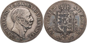 BRAUNSCHWEIG UND LÜNEBURG BRAUNSCHWEIG-CALENBERG-HANNOVER, AB 1692 KURFÜRSTENTUM HANNOVER, AB 1815 KÖNIGREICH HANNOVER
Ernst August, 1837-1851. Taler...