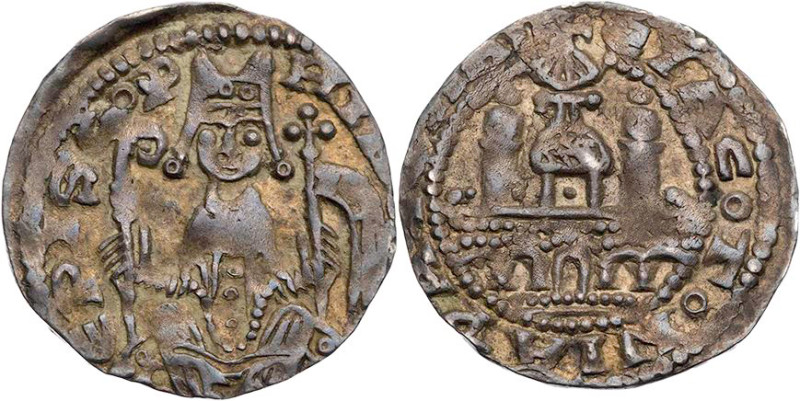 KÖLN ERZBISTUM
Philipp I. Graf von Heinsberg, 1167-1191. Denar 4. Typ, 1181-119...