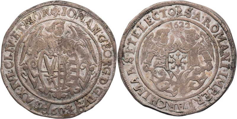 SACHSEN SACHSEN, KURFÜRSTENTUM
Johann Georg I., 1615-1656. Kipper-60 Groschen 1...