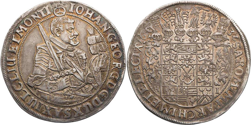 SACHSEN SACHSEN, KURFÜRSTENTUM
Johann Georg I., 1615-1656. Reichstaler 1632 HI ...