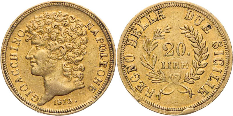 ITALIEN NEAPEL UND SIZILIEN
Joachim Murat, König von Neapel, 1808-1815. 20 Lire...