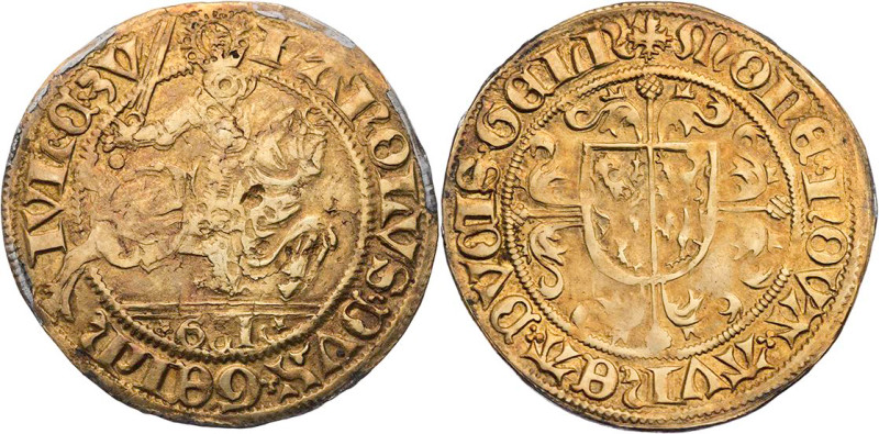 NIEDERLANDE GELDERN
Karl von Egmond, 1492-1538. Goldgulden o. J. Nijmegen Sog. ...