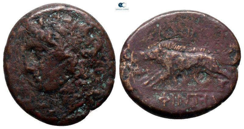 Sicily. Akragas. Phintias. Tyrant 287-279 BC. 
Bronze Æ

20 mm, 4,92 g


...