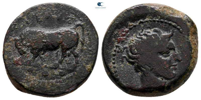 Sicily. Gela circa 420-405 BC. 
Tetras Æ

19 mm, 5,00 g



nearly very fi...