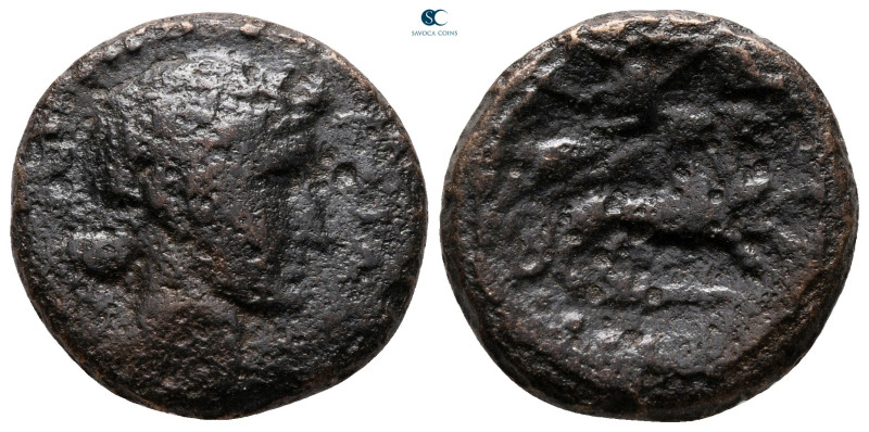 Sicily. Katane after circa 212 BC. 
Bronze Æ

20 mm, 7,37 g



fine