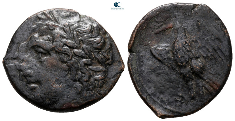 Sicily. Syracuse. Hiketas 287-278 BC. 
Bronze Æ

25 mm, 5,55 g



very fi...