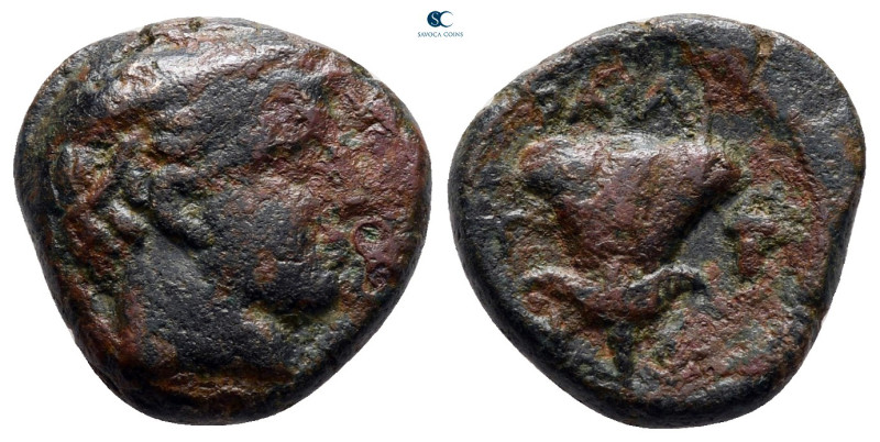 Macedon. Tragilos circa 400 BC. 
Bronze Æ

15 mm, 3,35 g



very fine