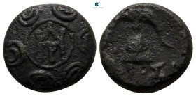 Kings of Macedon. Uncertain mint. Demetrios I Poliorketes 306-283 BC. Bronze Æ