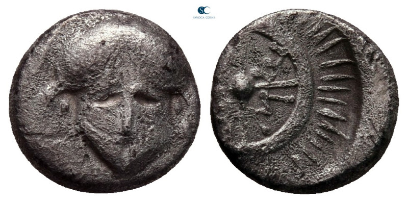 Thrace. Mesembria circa 400-300 BC. 
Diobol AR

10 mm, 1,12 g



nearly v...