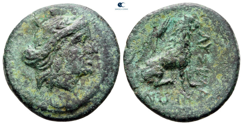 The Thracian Chersonese. Lysimacheia circa 309-190 BC. 
Bronze Æ

22 mm, 4,65...