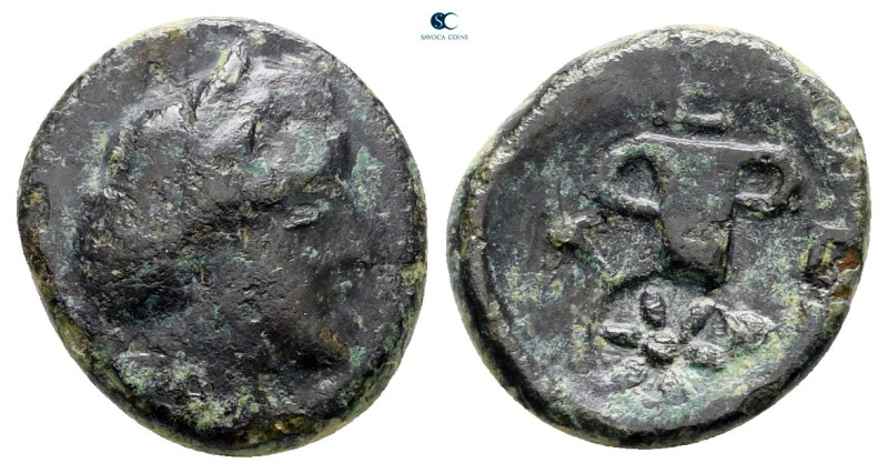 Kings of Thrace. Odrysian. Kersebleptes 359-340 BC. 
Bronze Æ

13 mm, 1,73 g...