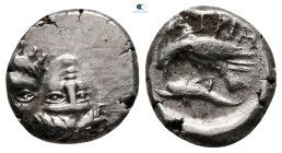 Moesia. Istrus circa 450-300 BC. 1/4 Drachm AR