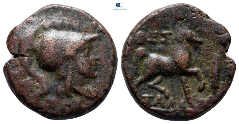 Thessaly. Thessalian League circa 196-27 BC. 
Bronze Æ

19 mm, 6,33 g



...