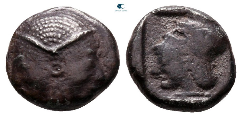 Mysia. Lampsakos circa 500-450 BC. 
Diobol AR

10 mm, 1,18 g



nearly ve...