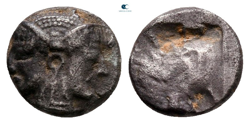 Mysia. Lampsakos circa 500-450 BC. 
Obol AR

8 mm, 0,75 g



nearly very ...