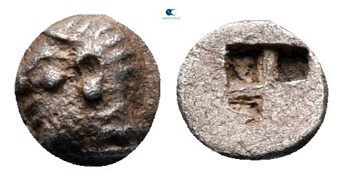 Ionia. Phokaia circa 520-500 BC. 
Tetartemorion AR

5 mm, 0,18 g



very ...