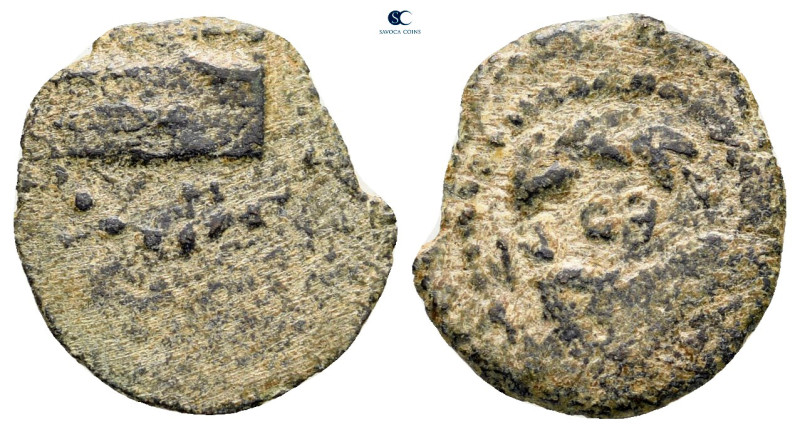 Judaea. Jerusalem. Herodians. Herod II Archelaos 4 BC-AD 6. 
Half Prutah Æ

1...