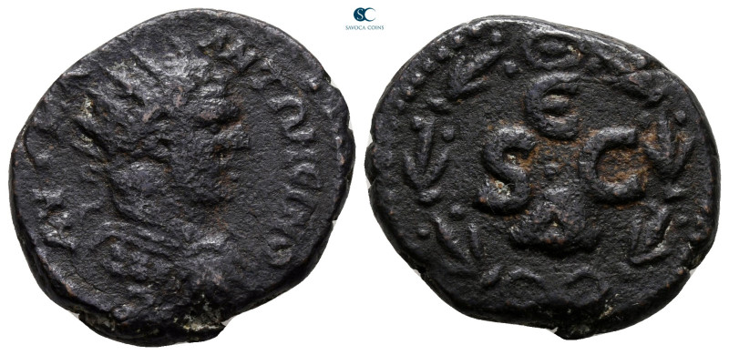 Seleucis and Pieria. Antioch. Caracalla AD 198-217. 
Bronze Æ

22 mm, 6,55 g...