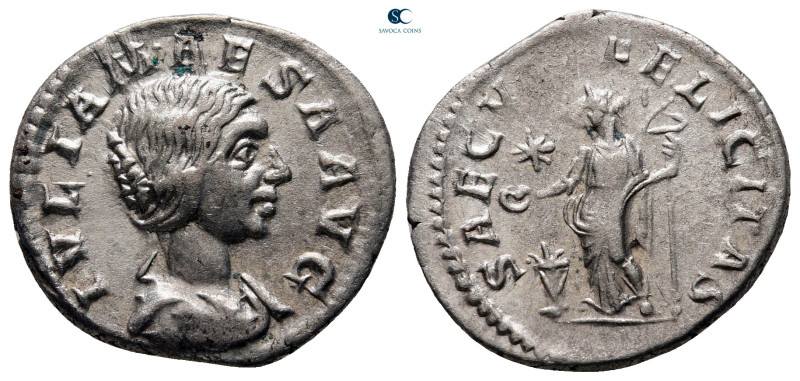 Julia Maesa. Augusta AD 218-224. Rome
Denarius AR

19 mm, 2,69 g



very ...