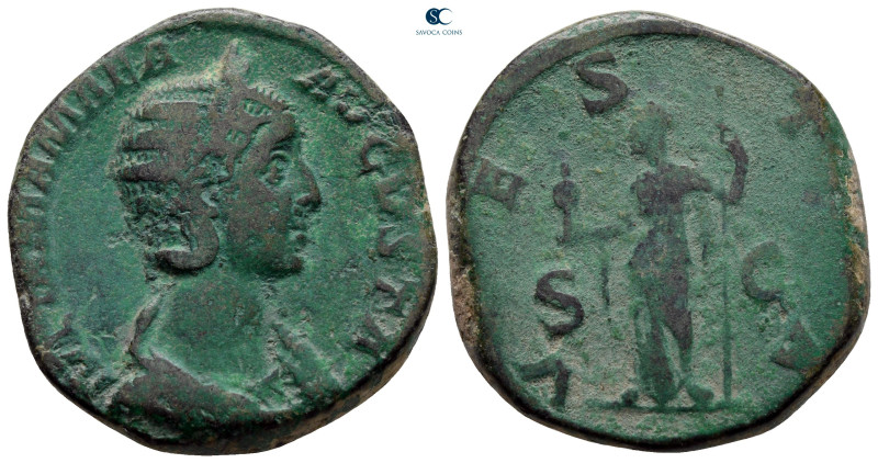 Julia Mamaea. Augusta AD 225-235. Rome
Sestertius Æ

29 mm, 18,79 g



ve...