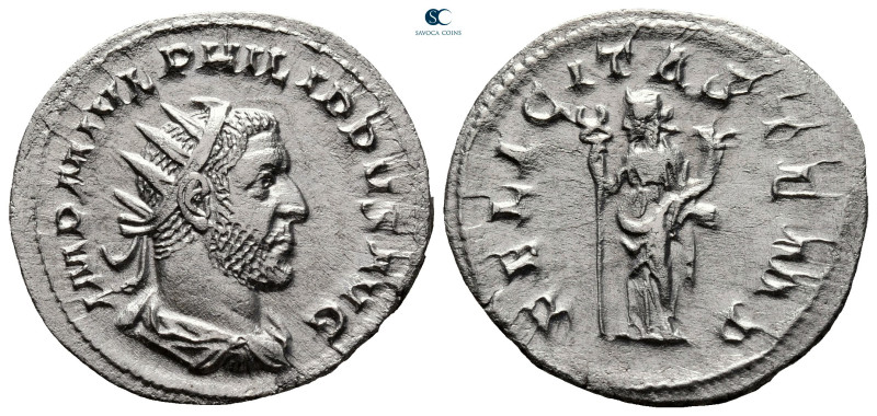 Philip I Arab AD 244-249. Rome
Antoninianus AR

24 mm, 4,07 g



very fin...