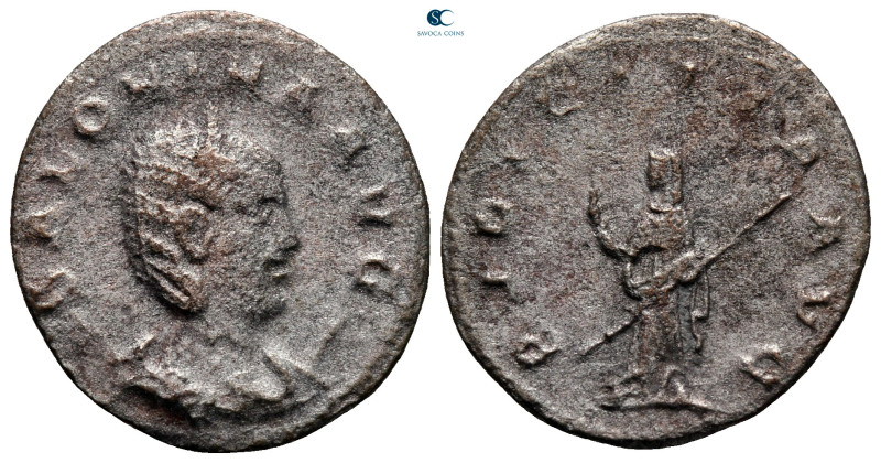 Salonina AD 254-268. Antioch
Billon Antoninianus

22 mm, 3,35 g



nearly...