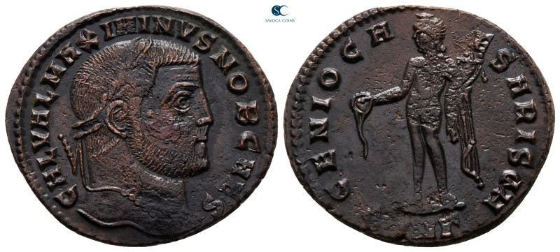 Galerius Maximianus, as Caesar AD 293-305. Nicomedia
Follis Æ

27 mm, 5,64 g...