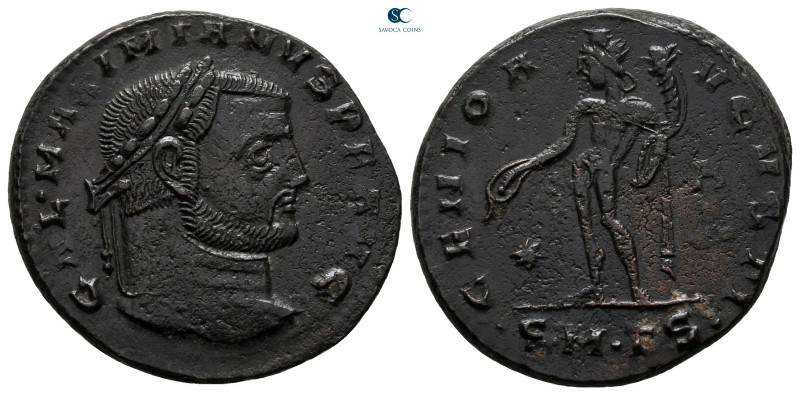 Galerius Maximianus AD 305-311. Thessaloniki
Follis Æ

25 mm, 7,20 g



v...