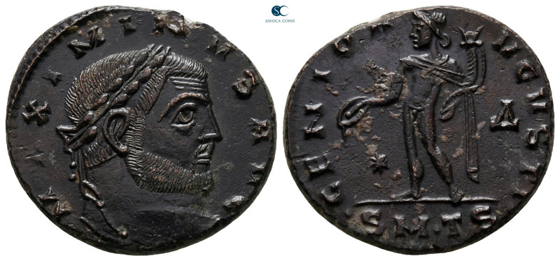 Maximinus II Daia AD 310-313. Thessaloniki
Follis Æ

24 mm, 6,77 g



ext...